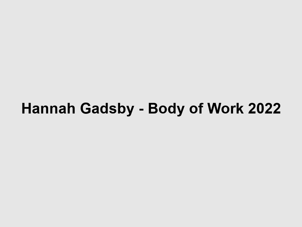 Hannah Gadsby - Body of Work 2022 | What's on in Sydney