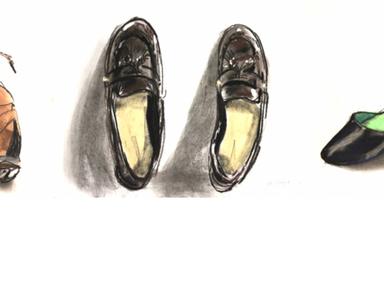 Acclaimed Archibald prize winning artist Wendy Sharpe has drawn 52 pairs of shoes for Her Shoes, a special fundraising e...
