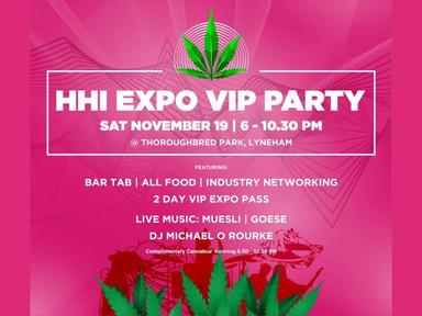 The Saturday Night Hemp Health and Innovation Expo VIP PARTY mini fest takes place on the Sat night of HHI EXPO CANBERRA 2022.