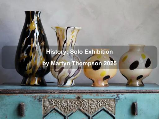 Designer and artist Martyn Thompson reimagines his ceramic vessels in glass, blending nostalgia and modernity through a tactile, painterly approach