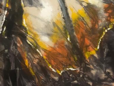 Acrylic on tie dyed canvas creates depth and detail, triggering both memory and the imagination.Exhibiting at Rudolf Ste... Acrylic on tie dyed canvas creates depth and detail, triggering both memory and the imagination.Exhibiting at Rudolf Ste...