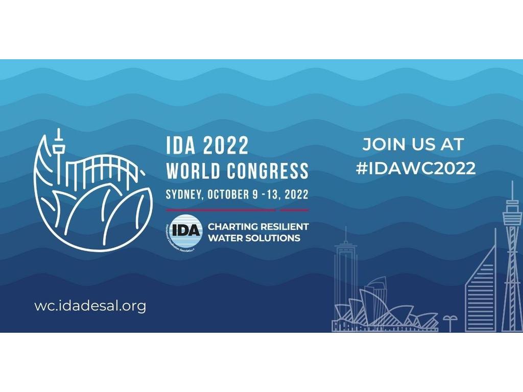 IDA 2022 World Congress Charting Resilient Water Solutions | What's on in Darling Harbour