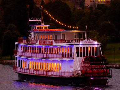 Get your tickets to a wonderful night aboard the showboat dinner cruise with a show.