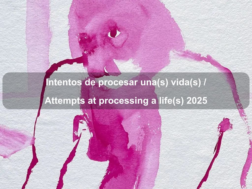 Intentos de procesar una(s) vida(s) / Attempts at processing a life(s) 2025 | What's on in Kingston Intentos de procesar una(s) vida(s) / Attempts at processing a life(s) 2025 | What's on in Kingston