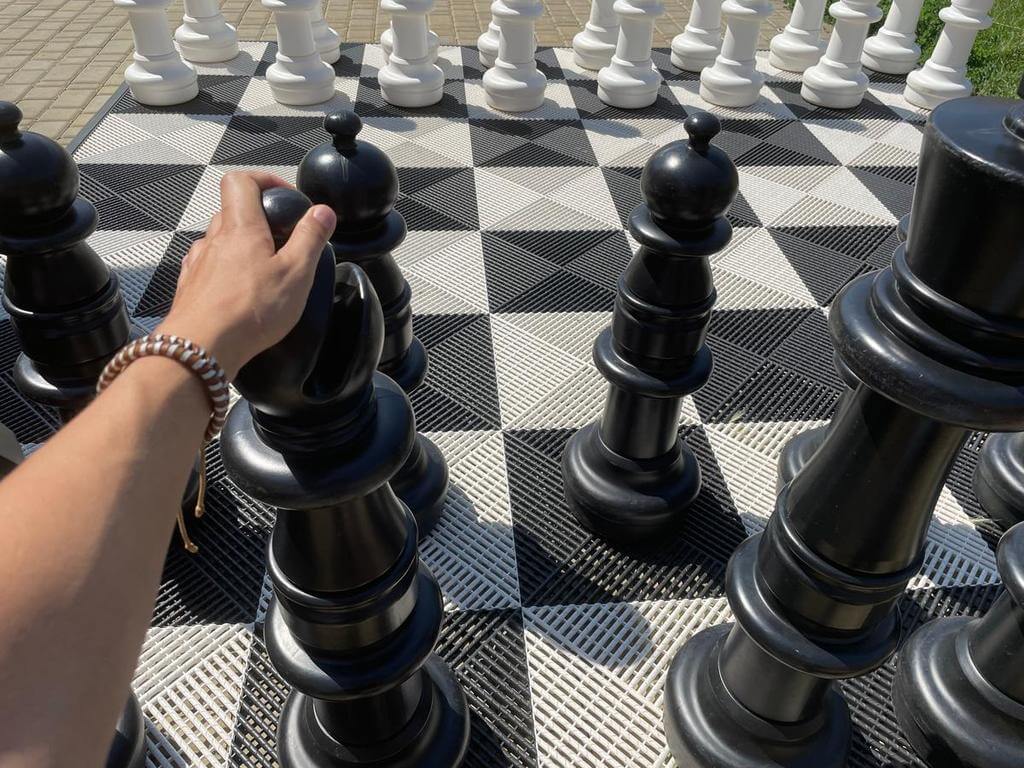 Interactive giant chess set - Checkmate Chatswood 2024 | Chatswood
