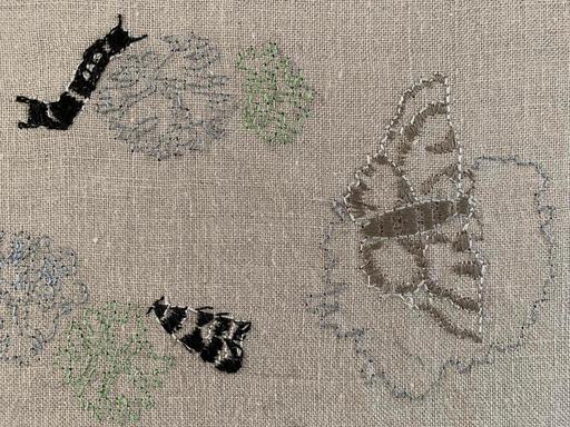 For Interweaving II (2024), Marta Ferracin will embroider and record the subtle changes of the biocanvas displayed in th...