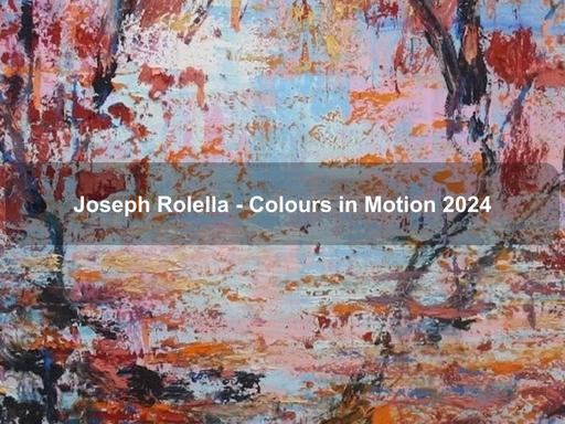 Colour in Motion' is an exhibition work based on Joseph Rolella's observations on and around Lake Burley Griffin in Canberra