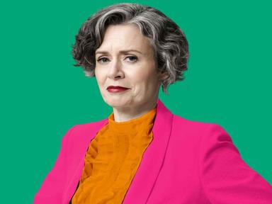 Judith Lucy banging on about her new book.