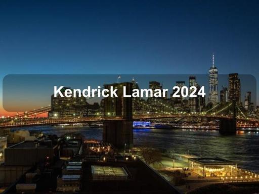 Kendrick will perform one night in Brooklyn.