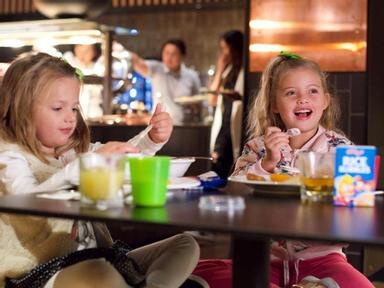 Join them for breakfast, lunch or dinner to eat free from the kids menu. All you need is 1 adult din