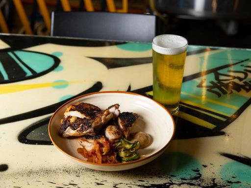 Enjoy a flavour-packed Korean chicken and schooner at Brown Street Grill. 
 With chicken cooked over charcoal and served...