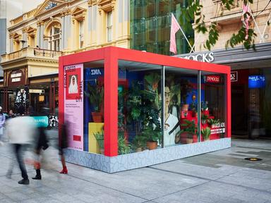 Frida Kahlo's home, La Casa Azul, has come to life in Rundle Mall, to celebrate the Frida and Diego: Love Revolution exh...