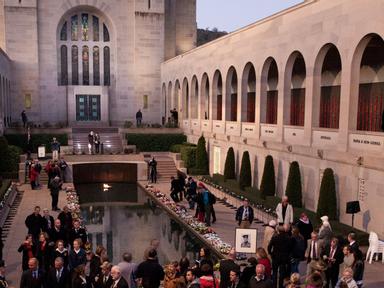 At the end of every day the Memorial farewells visitors with its moving Last Post Ceremony in the Commemorative Area. Ea...