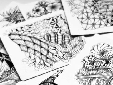 The Zentangle Method is an easy-to-learn, relaxing, and fun way to create beautiful images by drawing structured pattern... The Zentangle Method is an easy-to-learn, relaxing, and fun way to create beautiful images by drawing structured pattern...