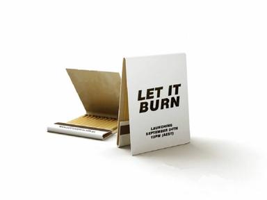 Let it Burn Showcasing Australian based artists' artwork on matchbooks