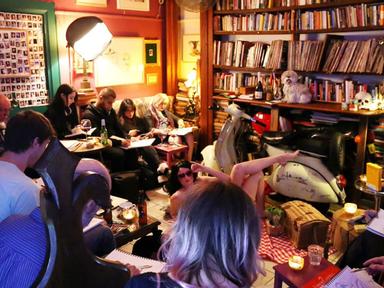 This is life drawing in an intimate and quite beautiful space. It's a different- gentler- more social approach to life d...