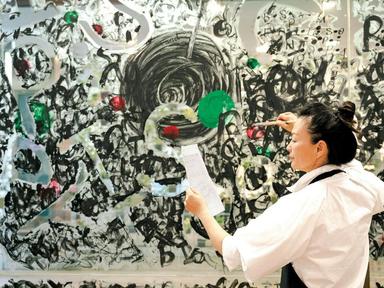 OzAsia Festival's Artist in Schools resident, Jingwei Bu, brings daily life to the walls of Children's Artspace through performative drawings made in collaboration with children aged 3-7.