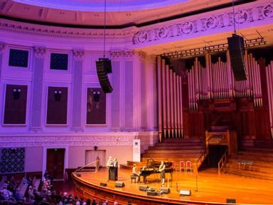 Buster's Duelling Pianos are back to reignite the Brisbane City Hall auditorium stage. Duelling Pianos means sing-a-long...