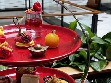 Soak up the festivities with an elevated Afternoon Tea experience featuring The Fullerton Hotel Sydney's Lunar New Year-...