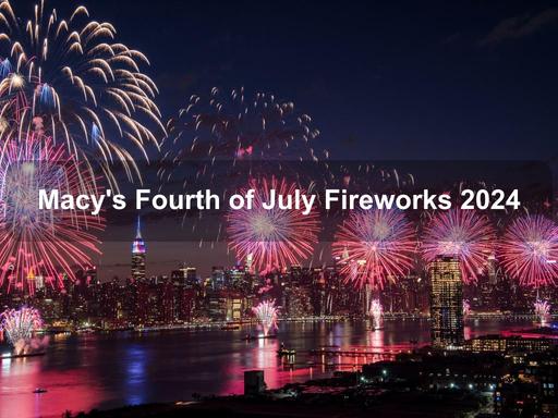 The world-famous display of Independence Day fireworks takes place over the East River.