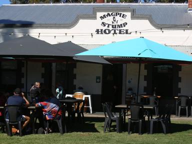 Swoop into Magpie and Stump situated in the heart of Mintaro! Enjoy country hospitality at the Clare Valley's oldest pub...