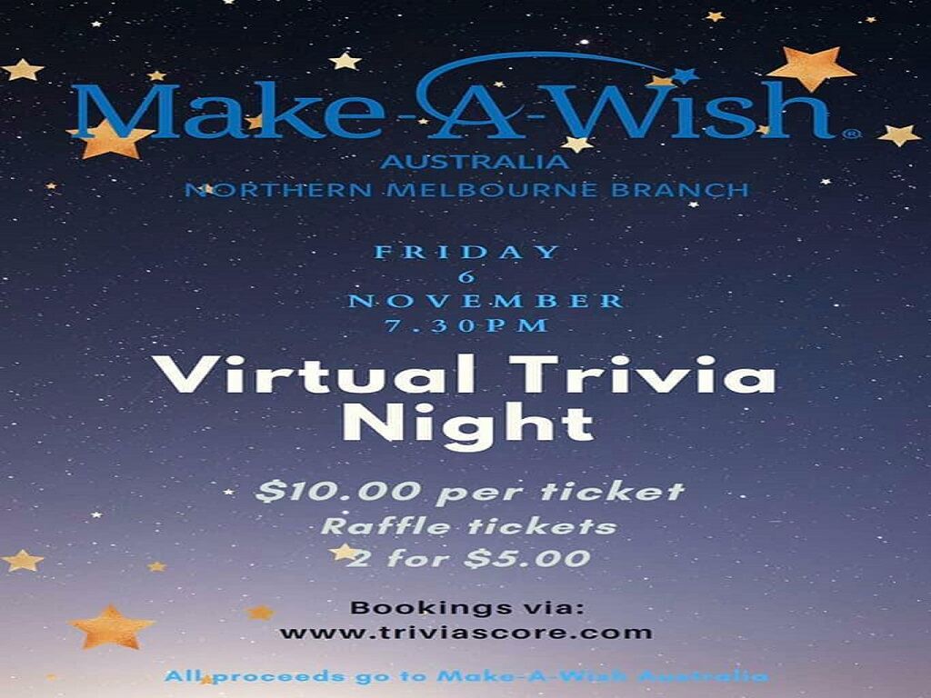 Make-A-Wish Virtual Trivia Night 2020 | Melbourne