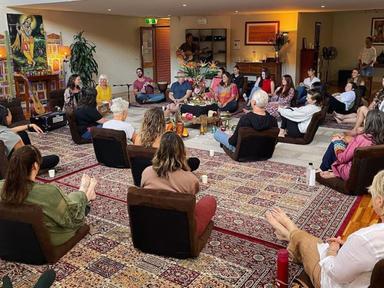 This enlivening and beautiful Kirtan meditation experience is the heart and soul of yoga. The hearing and chanting of sa...