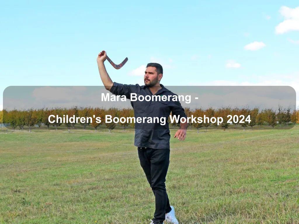 Mara Boomerang - Children's Boomerang Workshop 2024 | What's on in Molonglo Valley