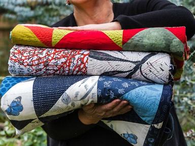 Explore fine textile works by renowned quilting artist Marion Matthews in Melbourne's 160-year-old historic cellar and t...