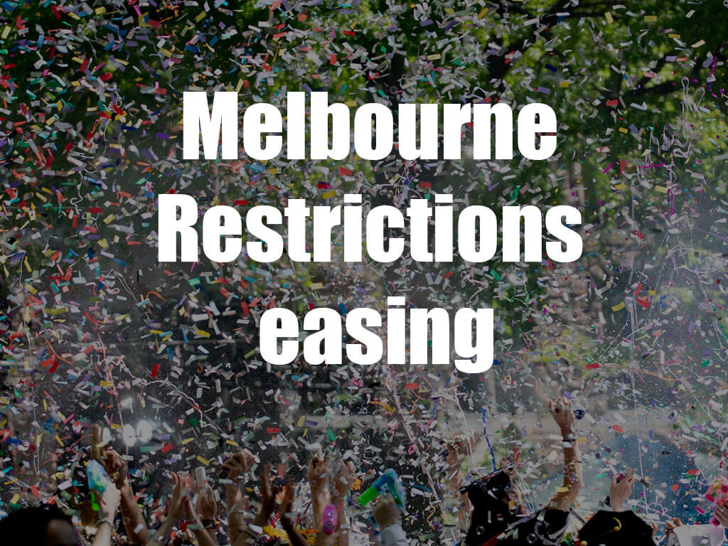 Melbourne Restrictions easing from 28 October 2020 | UpNext