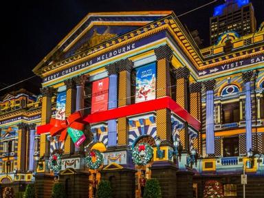 Let it glow! The city's famous Christmas projections are back at Melbourne Town Hall with five gorgeous adornments- comp...