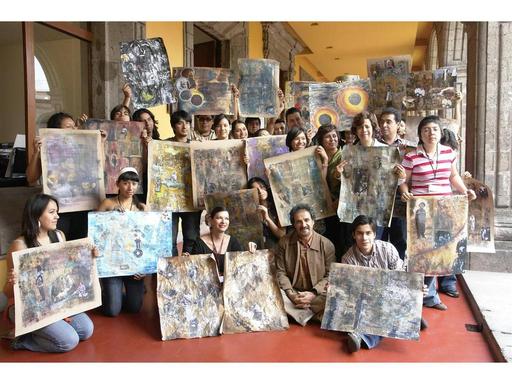 Artist Nasser Palangi hosts a workshop on documenting heritage through patterns, objects, and calligraphy in contemporar...