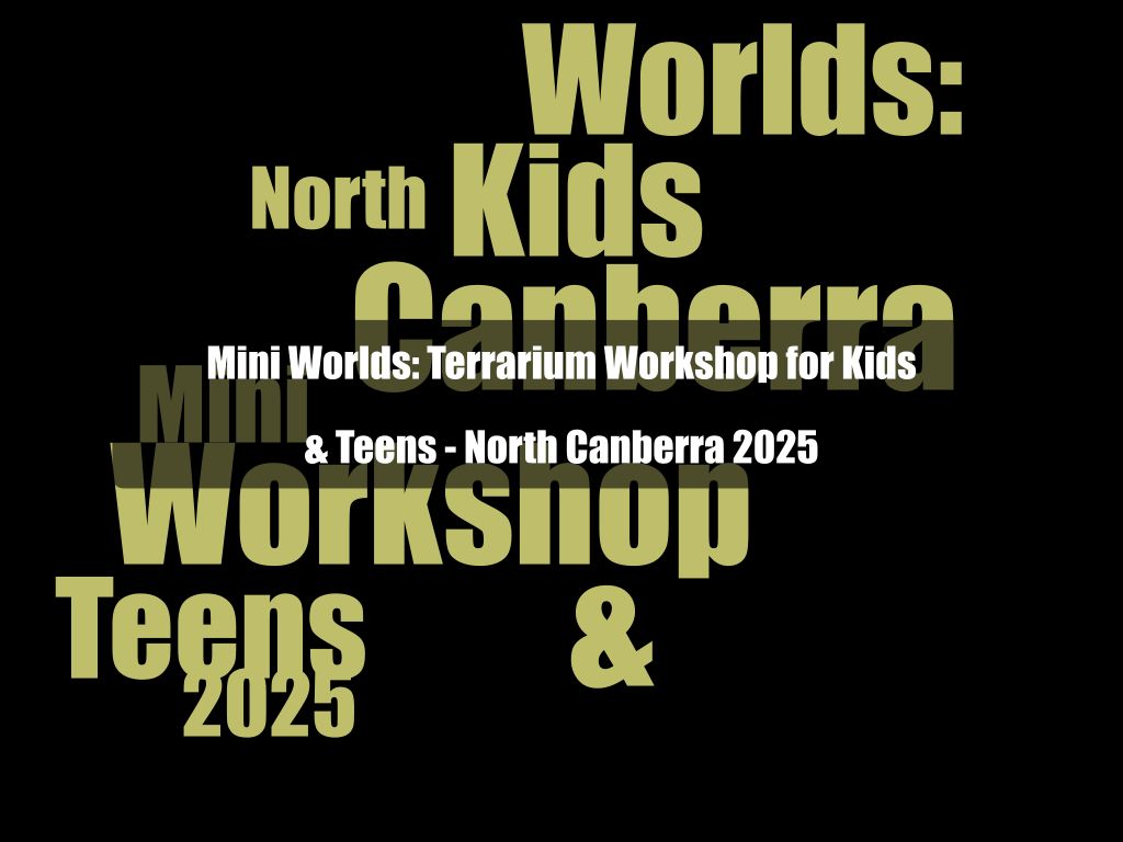 Mini Worlds: Terrarium Workshop for Kids & Teens - North Canberra 2025 | What's on in Gungahlin