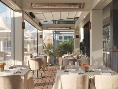 The awarded harbourside dining at the Gantry, with a newly renovated dining room, contemporary cuisine championing Austr...