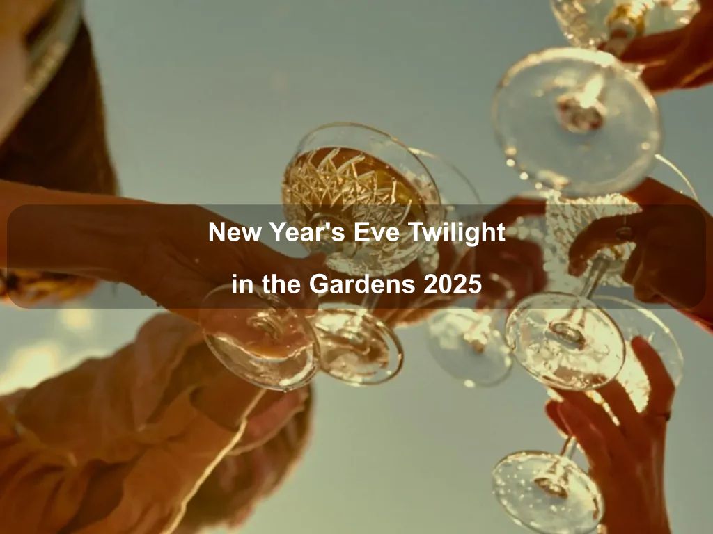 New Year's Eve Twilight in the Gardens 2025 | What's on in Yarralumla