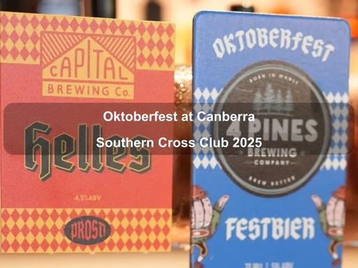 Prost Oktoberfest! Celebrate the beer-y best of German culture with German classics, taking over the specials board at Canberra Southern Cross Club Woden, Tuggeranong and Jamison