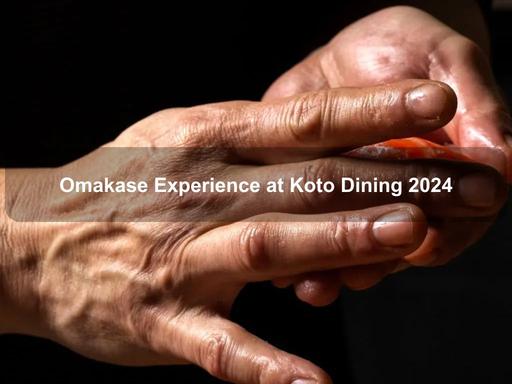 Koto's 18-course omakase menu is a one-of-a-kind experience that showcases the highest quality seasonal ingredients and seafood, alongside the skills of their hatted Executive Chef and Sushi Master, Shinya Nakano