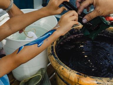 Dive into the vibrant world of traditional blue dyeing with our Tie-Dye and Shape-Dye Workshop, where you'll use natural... Dive into the vibrant world of traditional blue dyeing with our Tie-Dye and Shape-Dye Workshop, where you'll use natural...
