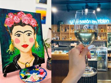 A fun paint and sip on Friday evenings to unwind with your favourite drink while painting a masterpiece!