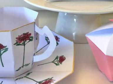 It's tea party time! Create a beautiful tea party with paper, glue and coloured pencils. You'll make a paper replica of ...