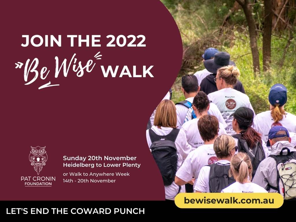 Pat Cronin Foundation Be Wise Walk 2022 | Heidelberg