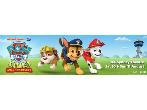PAW Patrol is on a roll and headed to ICC Sydney Theatre on Saturday 10 and Sunday 11 August 2024! Based on the hit anim...