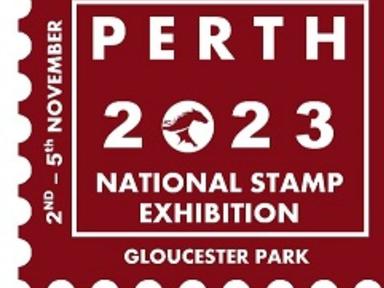 PERTH 2023 is a full national multi-frame stamp exhibition, incorporating coins and other collectables.