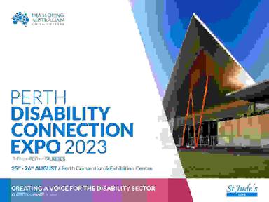 Register Now to attend the FREE Perth Disability Connection Expo 2023, sponsored by St Jude's NDIS.
