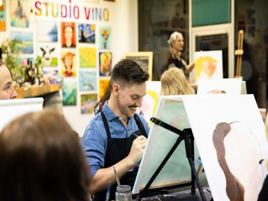 Pose & Paint: A Yin Yoga, Paint and Sip Session with Breathe Stretch Float and Studio Vino.Studio Vino have teamed up wi...