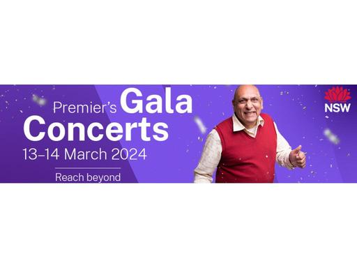 The FREE star-studded Premier's Gala Concerts are back for 2024! In 2024, the concerts will be held at the ICC Sydney Th...