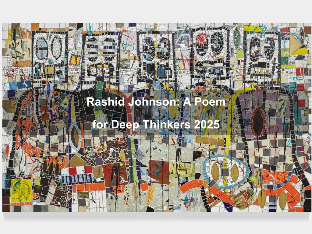 Rashid Johnson: A Poem for Deep Thinkers 2025 | What's on in Manhattan NY