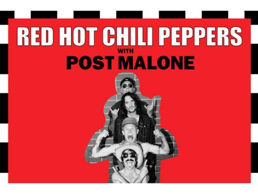 Red Hot Chili Peppers return to Australia for four massive stadium shows in February 2023 with multi-platinum selling superstar Post Malone.