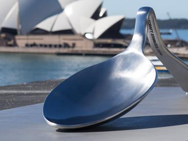Ricky Swallow's Loti Smorgon Sculpture Terrace Commission transforms four everyday stainless steel spoons into something... Ricky Swallow's Loti Smorgon Sculpture Terrace Commission transforms four everyday stainless steel spoons into something...