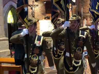 The Royal Western Australia Regiment (RWAR) Birthday Service held at St George's Cathedral in July each year.Salute to t...
